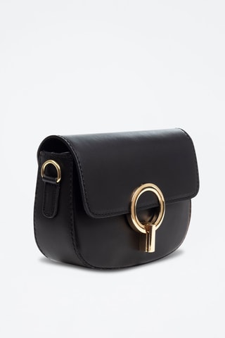 Sac bandoulière en cuir Arpino - Noir