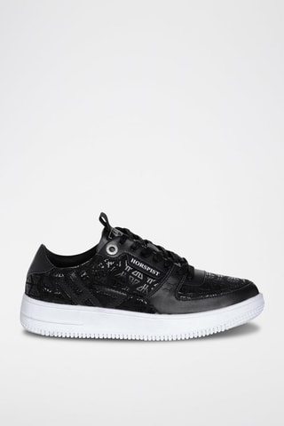 Sneakers en cuir Bronx Monogram Noir