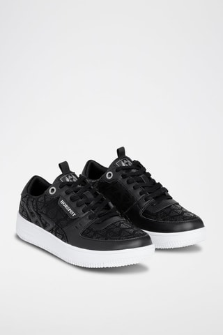 Sneakers en cuir Bronx Monogram Noir