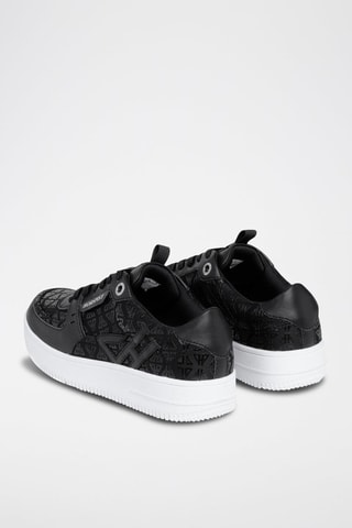 Sneakers en cuir Bronx Monogram Noir