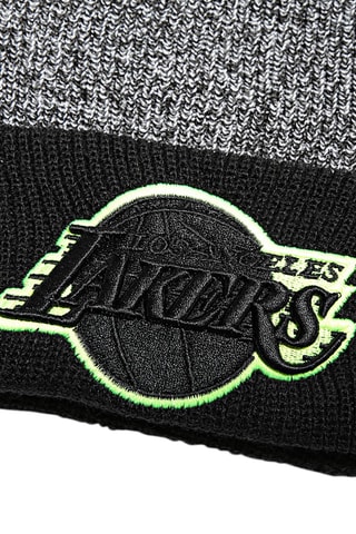 Bonnet Marl Pop Cuff Los Angeles Lakers - Noir