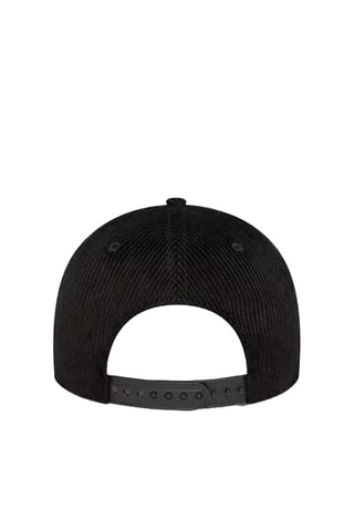 Casquette en velours - Noir et rouge