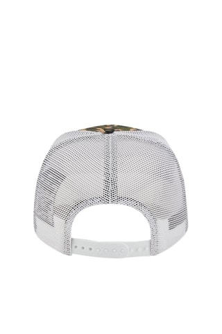 Casquette Trucker Los Angeles Dodgers Leopard Print A-Frame - Vert et marron