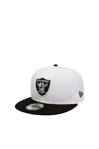 Casquette White Crown Patches 9 Fifty Lasrai - Blanc et noir