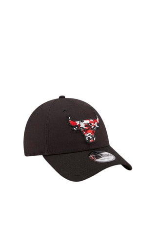 Casquette 9Forty Chicago Bulls Wild Camo Black - Noir et rouge