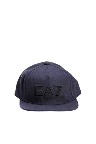 Casquette en laine - Bleu chiné