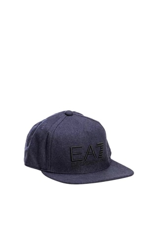 Casquette en laine - Bleu chiné