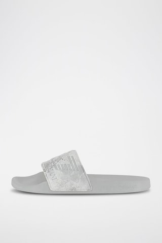 Claquettes - Gris et blanc