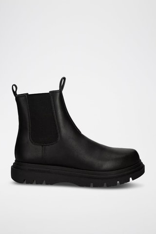 Bottines en cuir - Noir