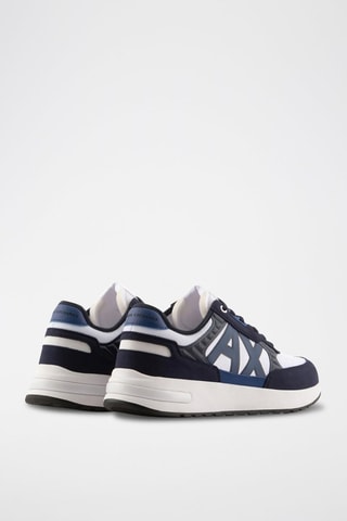 Sneakers - Blanc et bleu marine