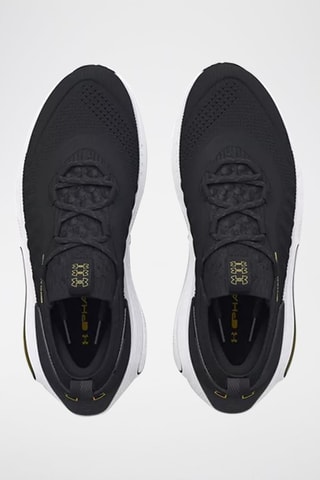 Baskets en cuir Under Armour Phantom 4 - Noir et jaune