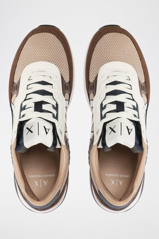 Sneakers - Marron et blanc