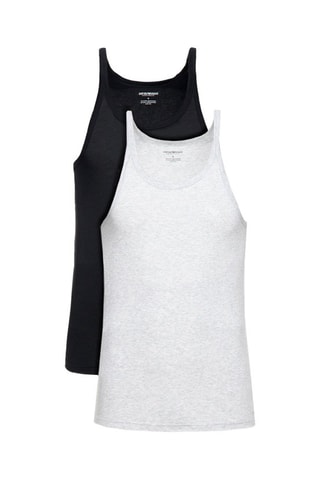 2 débardeurs - Noir et gris