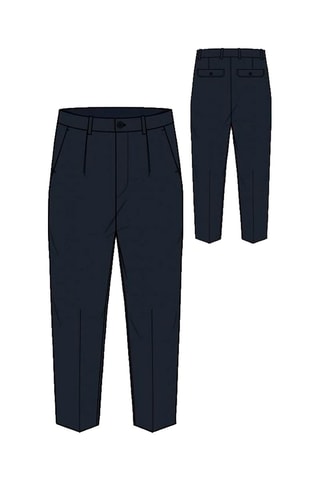 Pantalon droit Bleu marine