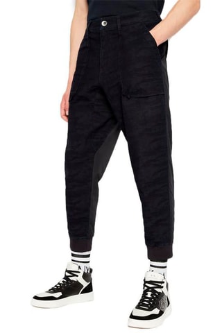 Jogging bi matière - Bleu foncé