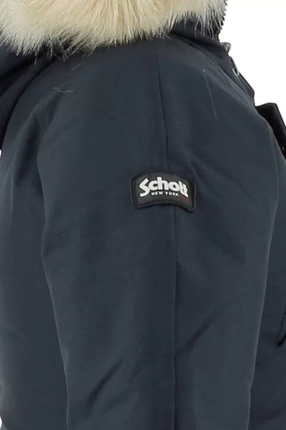 Parka court à capuche - Bleu marine