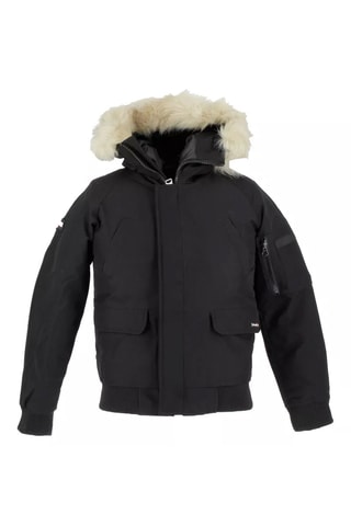 Parka court à capuche - Noir