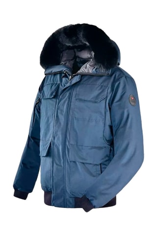 Manteau à capuche Raptor - Bleu marine