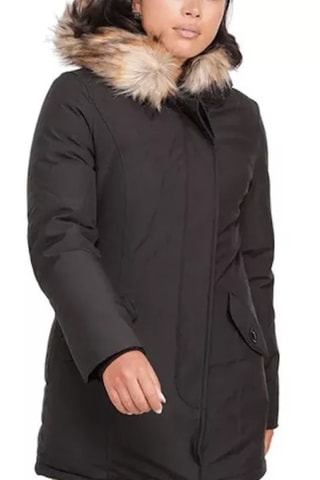 Parka à capuche Laura - Noir