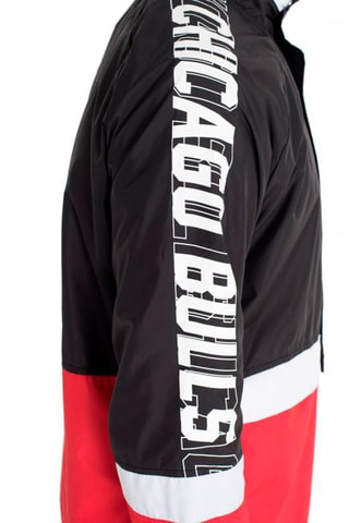 Veste coupe-vent NBA Colour Block Track Chicago Bulls - Noir et rouge