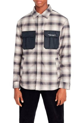 Veste - Beige et bleu marine