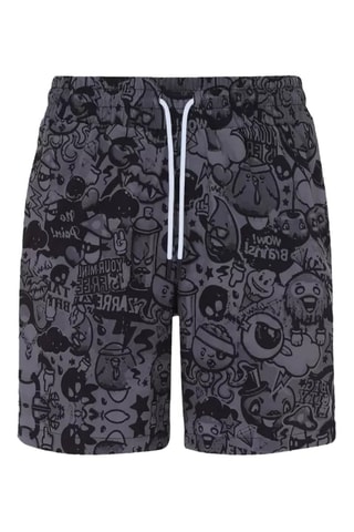 Short de bain - Noir et anthracite