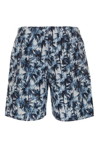 Short de bain - Blanc et bleu