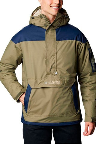 Parka à capuche Challenger - Kaki et bleu marine