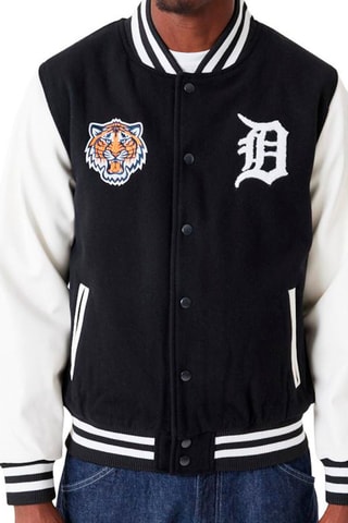 Teddy en laine MLB Wordmark Varsity Détroit Tigers - Noir et blanc