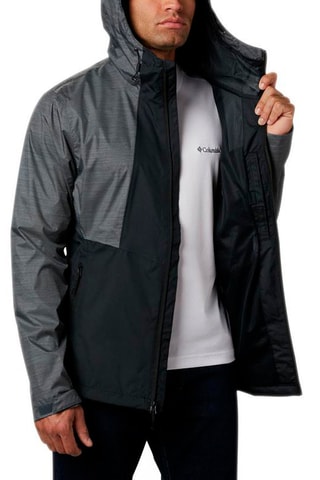 Coupe-vent à capuche Inner Limits II - Gris et noir