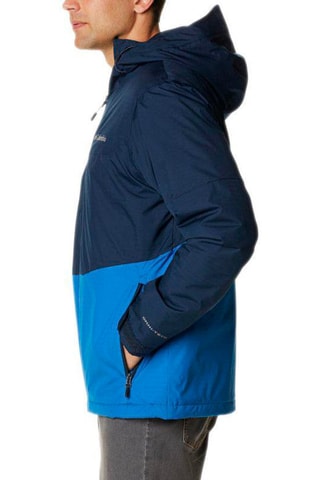 Coupe-vent à capuche Point Park - Bleu marine et bleu