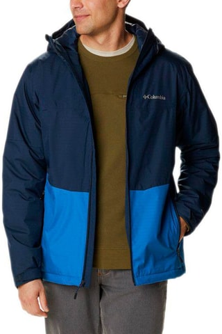 Coupe-vent à capuche Point Park - Bleu marine et bleu