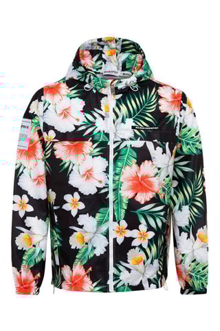 Blouson à capuche Mayia Noir et vert