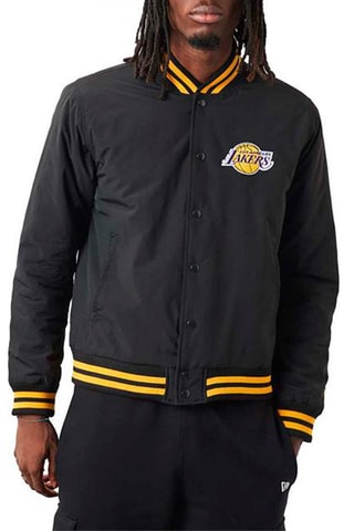Bomber Team Logo Los Angeles Lakers - Noir