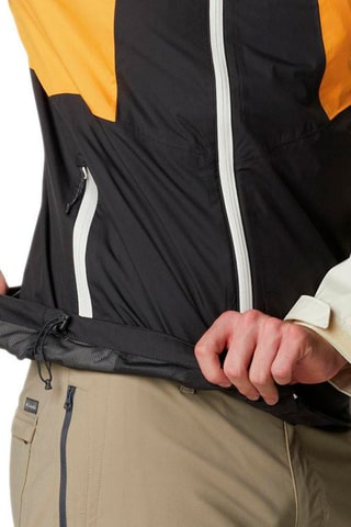 Coupe-vent à capuche Inner Limits II - Ecru et gris foncé