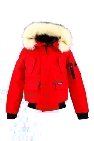 Parka à capuche - Rouge