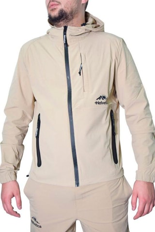 Coupe-vent à capuche Bonifacio - Beige