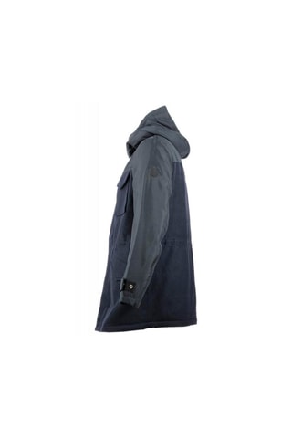 Parka à capuche en laine - Bleu marine