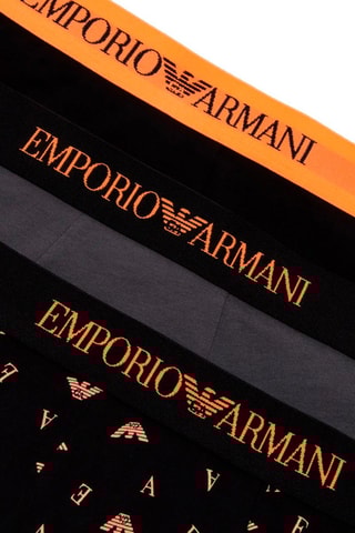 3 boxers - Noir, gris et orange