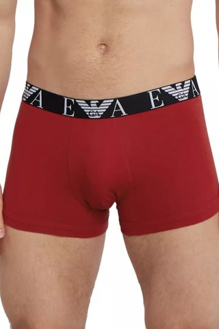 3 boxers - Bleu marine et rouge