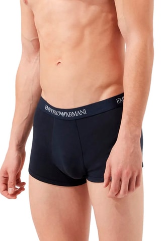 3 boxers - Bleu marine, noir et rouge