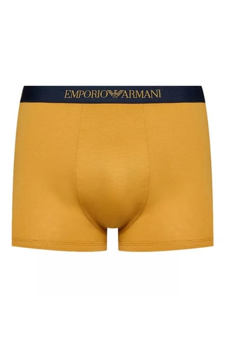 3 boxers - Bleu marine et orange