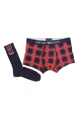 Boxer et chaussettes - Rouge et bleu marine