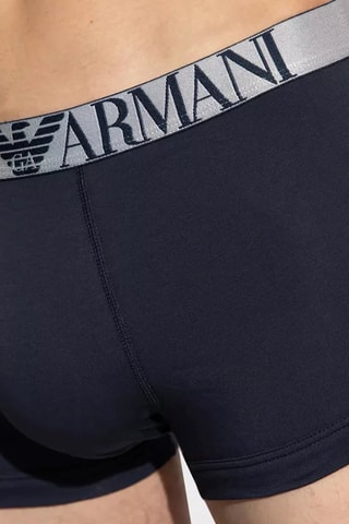 3 boxers en coton biologique - Blue marine