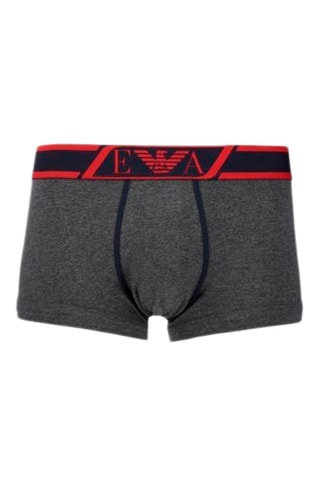 Boxer Gris chiné et rouge