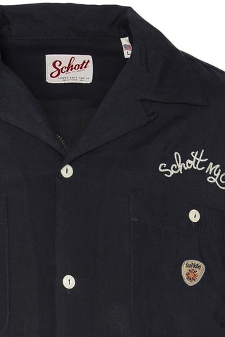 Chemise regular Bowling - Bleu marine