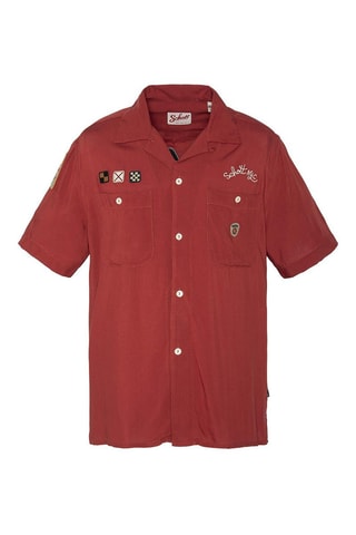 Chemise regular Bowling - Rouge