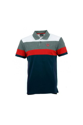 Polo - Bleu marine et rouge