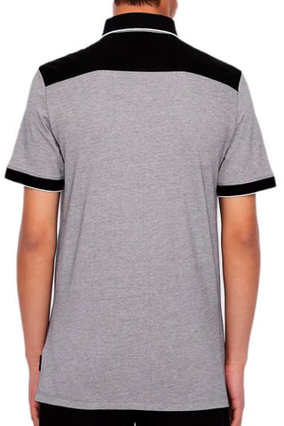 Polo Gris chiné et noir