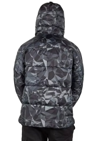 Doudoune à capuche Isola - Noir et gris